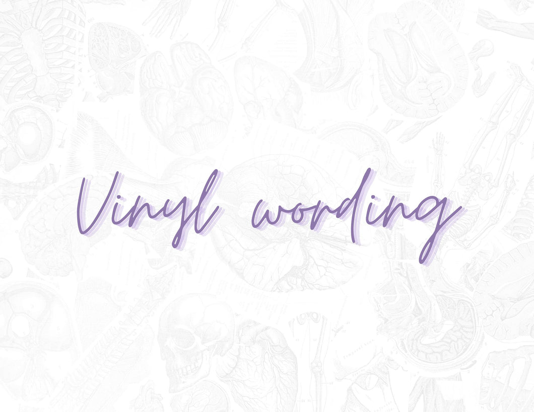 VINYL WORD ADD ON FOR COLOR CHANGING MASK