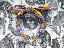 Load image into Gallery viewer, LA Lakers headband 2 FABRIC OPTIONS! - Lakers Top Knot headband - Los Angeles bowband | gifts for her
