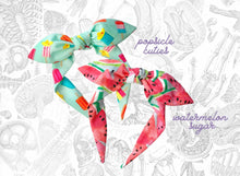Load image into Gallery viewer, Summer Top knot headband - 2 Fabric options! Cute popsicles, Watermelon bowband
