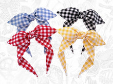 Cargar imagen en el visor de la galería, GINGHAM CHECK BOWBAND
